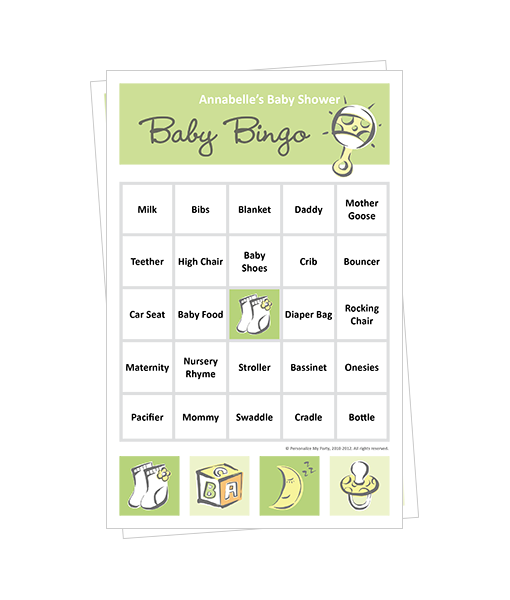 510px x 600px - Baby Shower Games Pack â€“ Personalize My Party