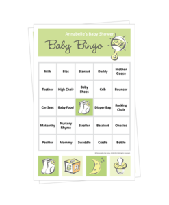 Baby Shower Bingo