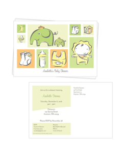 Baby Shower Postcard Invitations